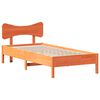 vidaXL Cadre de lit sans matelas cire marron 90x200 cm bois pin massif