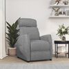 vidaXL Fauteuil inclinable Gris clair Tissu