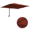vidaXL Parasol de jardin Terre cuite 248,5 x 247,5 x 160 cm