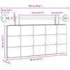 vidaXL T&ecirc;te de lit suspendue Blanc 100 x 55 x 5 cm Simili cuir