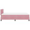 vidaXL Lit &agrave; ressort LED avec matelas Rose 120 x 200 cm Velours