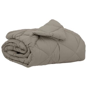 vidaXL Duvet d'&eacute;t&eacute; simple 200 x 140 cm &Eacute;t&eacute; 200 gsm Gris clair