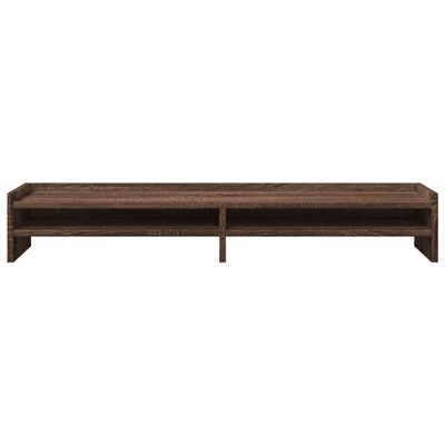 vidaXL Support de moniteur chêne marron 100x24x16 cm bois d'ingénierie