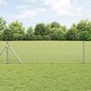 vidaXL Cl&ocirc;ture en fil soud&eacute; Argent 0.4 x 25 m