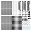 vidaXL Poteau de cl&ocirc;ture. 52 pcs Gris 3,2 x 3,2 x 170 cm