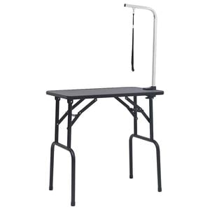 vidaXL Table de toilettage r&eacute;glable pour chiens avec 1 boucle