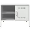 vidaXL Meubles TV 2 pcs blanc 68x39x50,5 cm acier