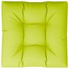 vidaXL Coussin de palette vert brillant 80x80x12 cm tissu