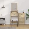 vidaXL Table de Toilette avec tiroir Ch&ecirc;ne Sonoma 50 x 41 x 140 cm