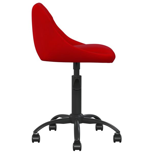 vidaXL Chaise de salle &agrave; manger Rouge bordeaux Velours