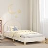 vidaXL Cadre de lit pour enfants avec t&ecirc;te de lit Cr&egrave;me 90 x 200 cm
