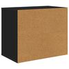 vidaXL Maison pour chat Noir 51 x 30 x 42,5 cm Bois d'ing&eacute;nierie