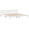 vidaXL Cadre de lit sans matelas blanc 180x200 cm bois massif de pin