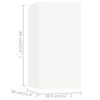 vidaXL Ensemble de meuble TV 6 pcs Blanc Bois d'ing&eacute;nierie