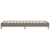 vidaXL Cadre de lit sans matelas gris foncé 80x200 cm tissu