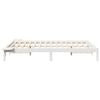 vidaXL Cadre de lit avec tables de chevet Blanc 160 x 210 cm