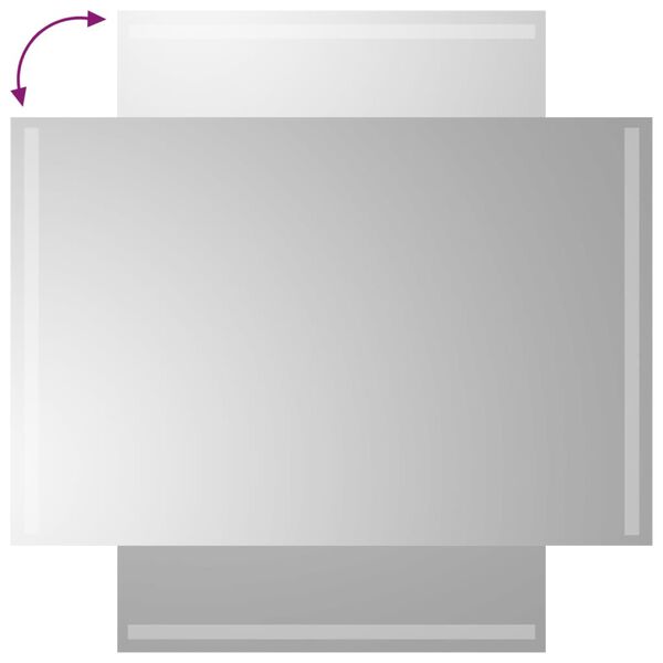 vidaXL Miroir de salle de bain &agrave; LED 60x90 cm