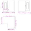 vidaXL Armoire murale d'angle de cuisine Kalmar blanc bois ingénierie