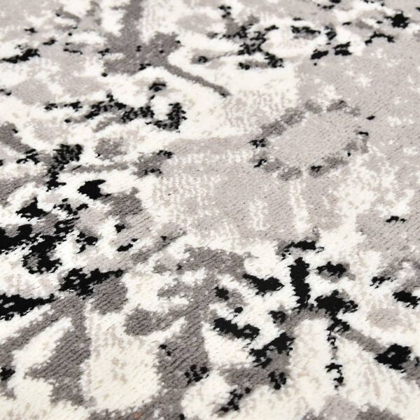 vidaXL Tapis Gris et noir 160x230 cm PP