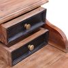 vidaXL Bureau d'&eacute;criture et tiroirs 90x50x101 cm bois massif d'acajou