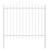 vidaXL Cl&ocirc;ture de jardin 7 pcs Blanc 170 x 165 cm