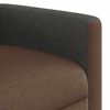 vidaXL Fauteuil inclinable de massage &eacute;lectrique Marron Tissu