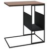 vidaXL Table d'appoint Noir 55x36x59,5 cm Bois d'ingénierie