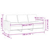 vidaXL Canap&eacute; &agrave; 3 places Gris clair 180 cm Tissu