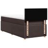 vidaXL Sommier &agrave; lattes de lit avec matelas Marron fonc&eacute; 90x200 cm
