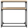 vidaXL Table console ch&ecirc;ne sonoma 75x35,5x75 cm bois d'ing&eacute;nierie
