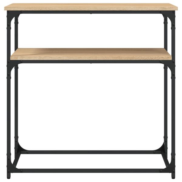 vidaXL Table console ch&ecirc;ne sonoma 75x35,5x75 cm bois d'ing&eacute;nierie
