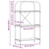 vidaXL &Eacute;tag&egrave;re Ch&ecirc;ne fum&eacute; 60 x 30 x 109 cm Bois d'ing&eacute;nierie