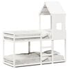 vidaXL Lit superpos&eacute; sans matelas blanc 80x200 cm bois de pin massif