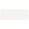 vidaXL T&ecirc;te de lit murale Blanc 159,5x3x60 cm Bois massif de pin