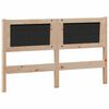 vidaXL T&ecirc;te de lit Marron et gris clair 150 cm Bois massif en pin