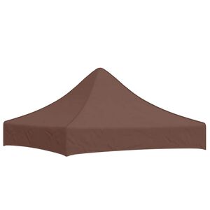 vidaXL Toit de tente de r&eacute;ception 2x2 m Marron 270 g/m&sup2;