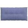 vidaXL Coussin de Dos Bleu denim 100 x 19 x 50 cm tissu