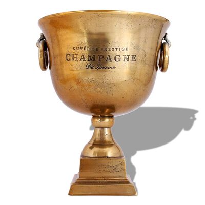 vidaXL Refroidisseur à champagne Coupe de trophée Cuivre Marron