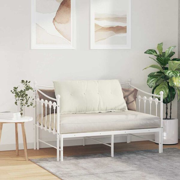 vidaXL Coussin de Dos Cr&egrave;me 100 x 50 cm Tissu en velours c&ocirc;tel&eacute;