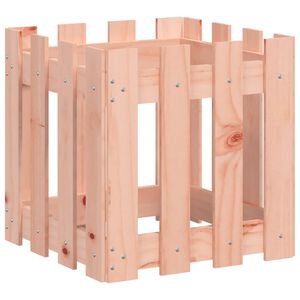 vidaXL Jardini&egrave;re avec design de cl&ocirc;ture 40x40x40 cm Douglas massif