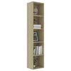 vidaXL Biblioth&egrave;que Ch&ecirc;ne sonoma 40x30x189 cm Bois d&rsquo;ing&eacute;nierie