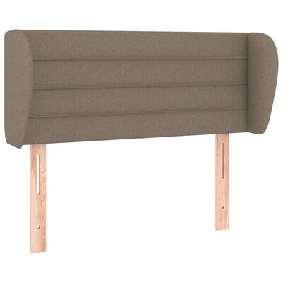 vidaXL Tête de lit avec oreilles Taupe 83x23x78/88 cm Tissu