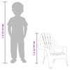 vidaXL Chaises de jardin pour enfants lot de 2 bleu 37x34x44 cm PP