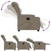 vidaXL Fauteuil de massage inclinable &eacute;lectrique cappuccino similicuir