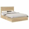 vidaXL Lit de Rangement Ch&ecirc;ne Sonoma 160 x 200 cm Bois d'ing&eacute;nierie