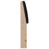 vidaXL T&ecirc;te de lit capitonn&eacute;e Noir 135 cm Pin massif