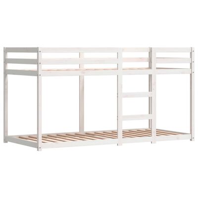 vidaXL Lit superposé sans matelas bleu 80x200 cm bois de pin massif