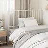 vidaXL T&ecirc;te de lit m&eacute;tal blanc 100 cm