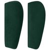 vidaXL T&ecirc;te de lit avec oreilles Vert fonc&eacute; 147x23x78/88 cm Velours