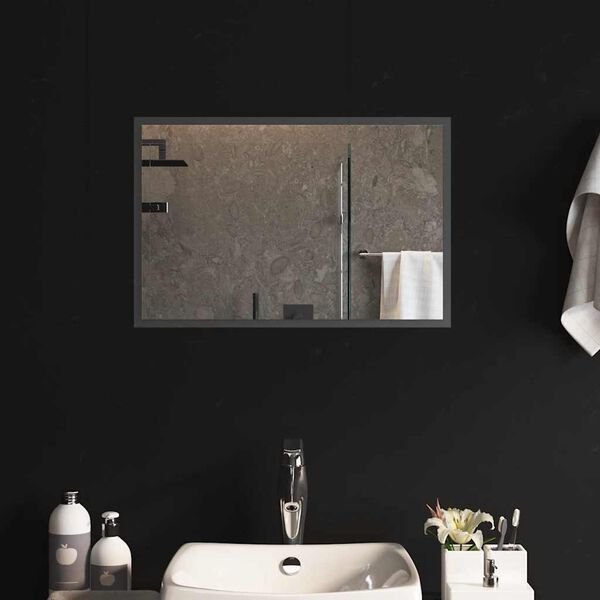 vidaXL Miroir de salle de bain &agrave; LED 60x40 cm